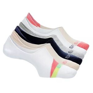 SPERRY Women’s Mid Cut Recycled Sneaker Liner Socks - Assorted Colors (6 pack)